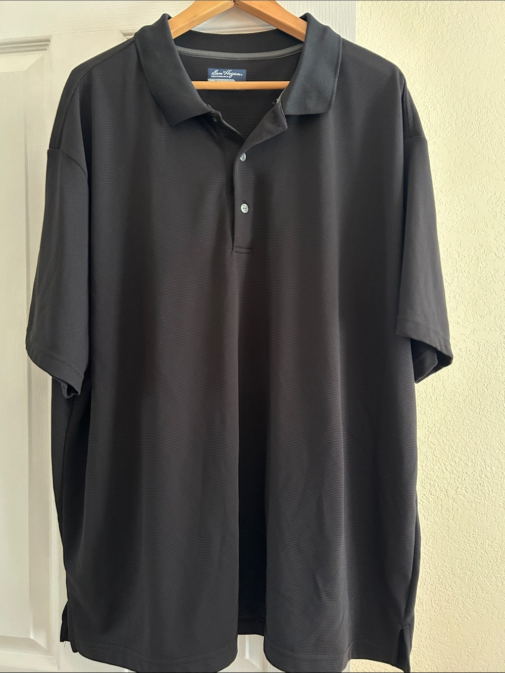 EUC - Hogan Men's Black Polo Shirt